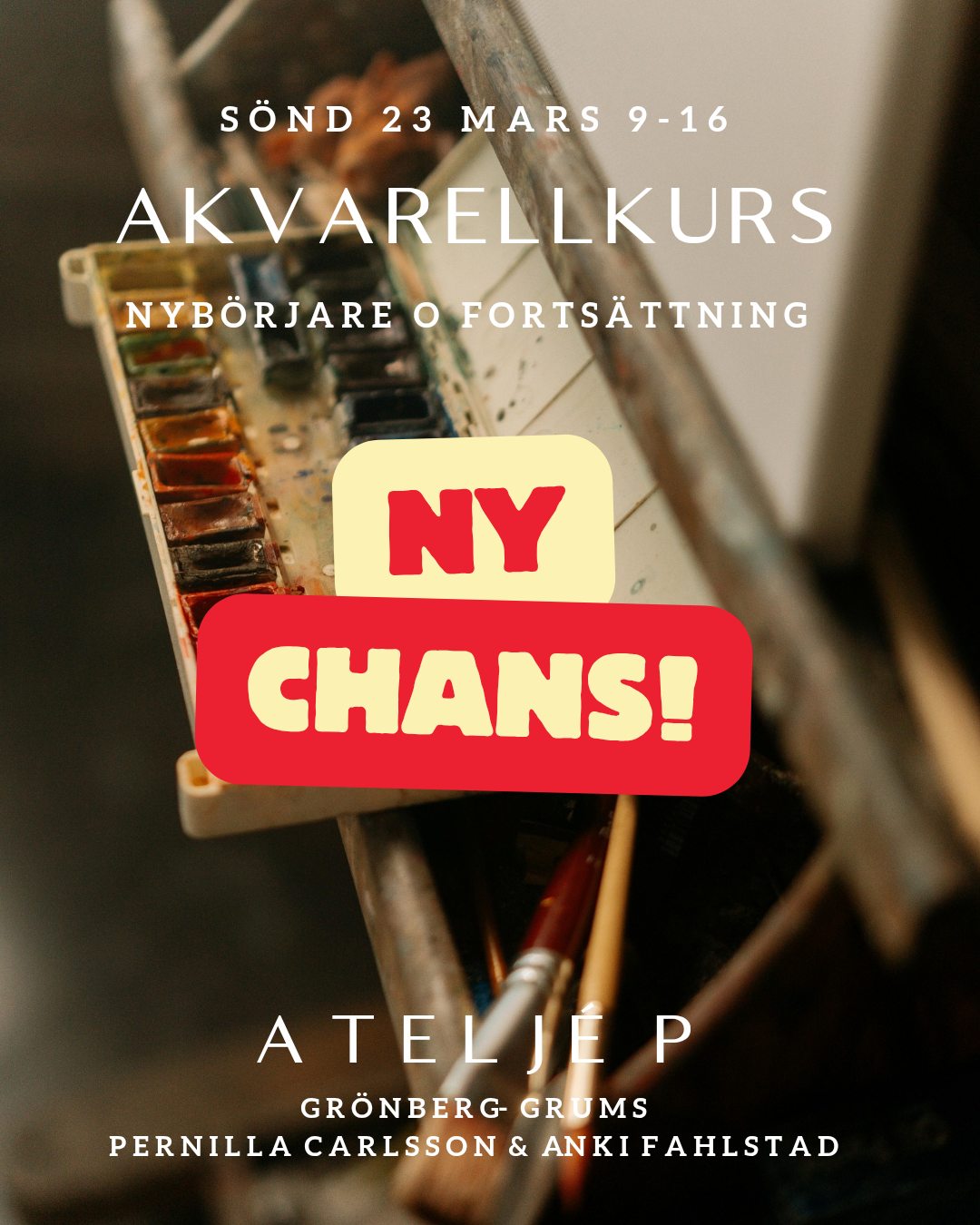 Akvarellkurs Ateljé P